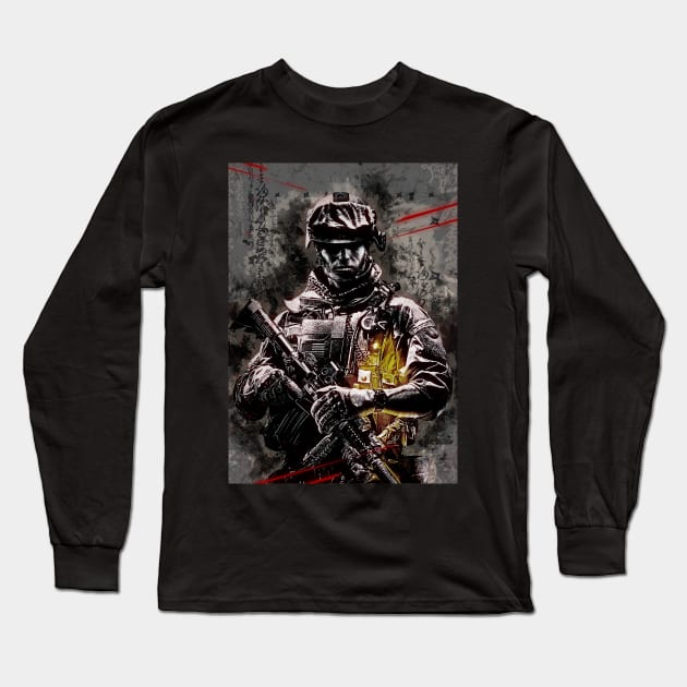 Battlefield Long Sleeve T-Shirt by Durro